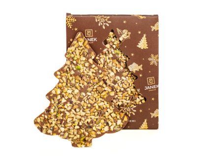 vanocni stromecek pistacie placaty vanoce advent mikulas mlecna cokolada cokoladovna janek