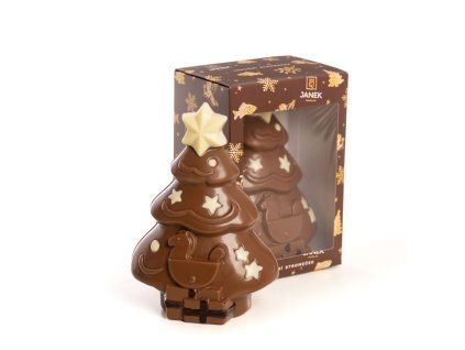 vanocni stromecek figurka cokolada darek vanoce advent mikulas zima mlecna bila tmava horka darek strom cokoladovna janek