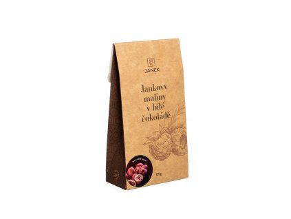 JANKOVE maliny v bielej čokoláde 125g