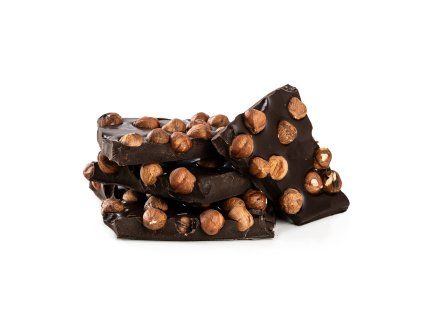 Lieskový orech - lámaná horká čokoláda 250g