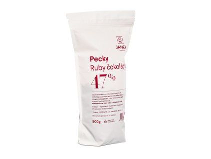 Pecky 47,3% ruby čokoláda 500g